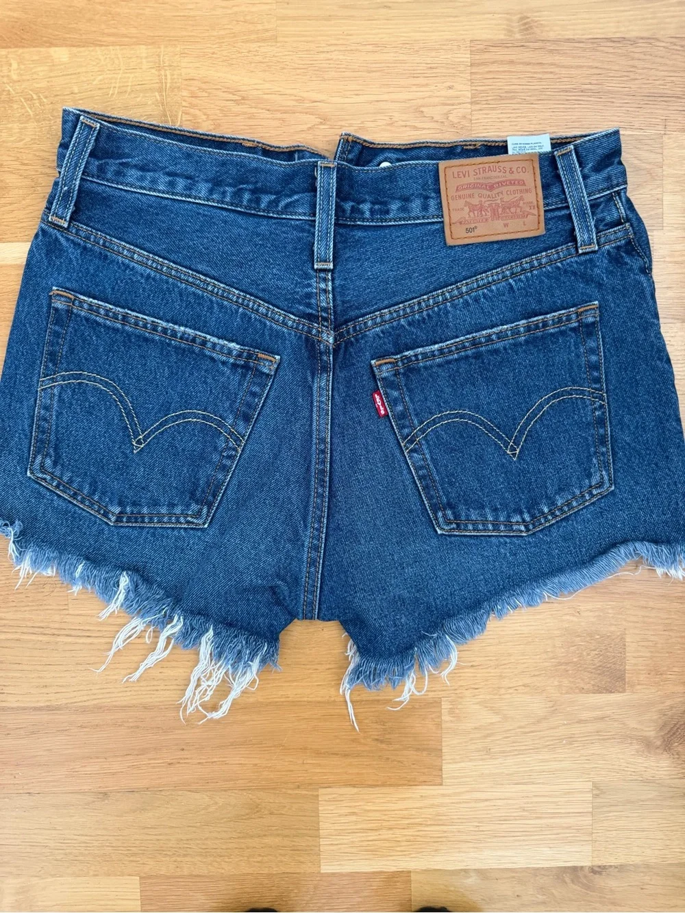 Levi's Women's Dark Blue 501 Denim Shorts
